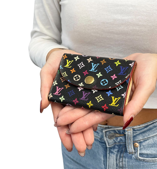 LOUIS VUITTON Vintage Monogram Multicolor Envelope Carte de Visite Case