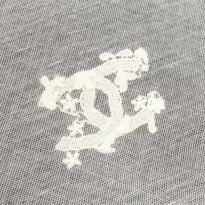 CHANEL Vintage 04P CC Logo No.5 Mesh Overlay Top #42 Gray Lace 901865