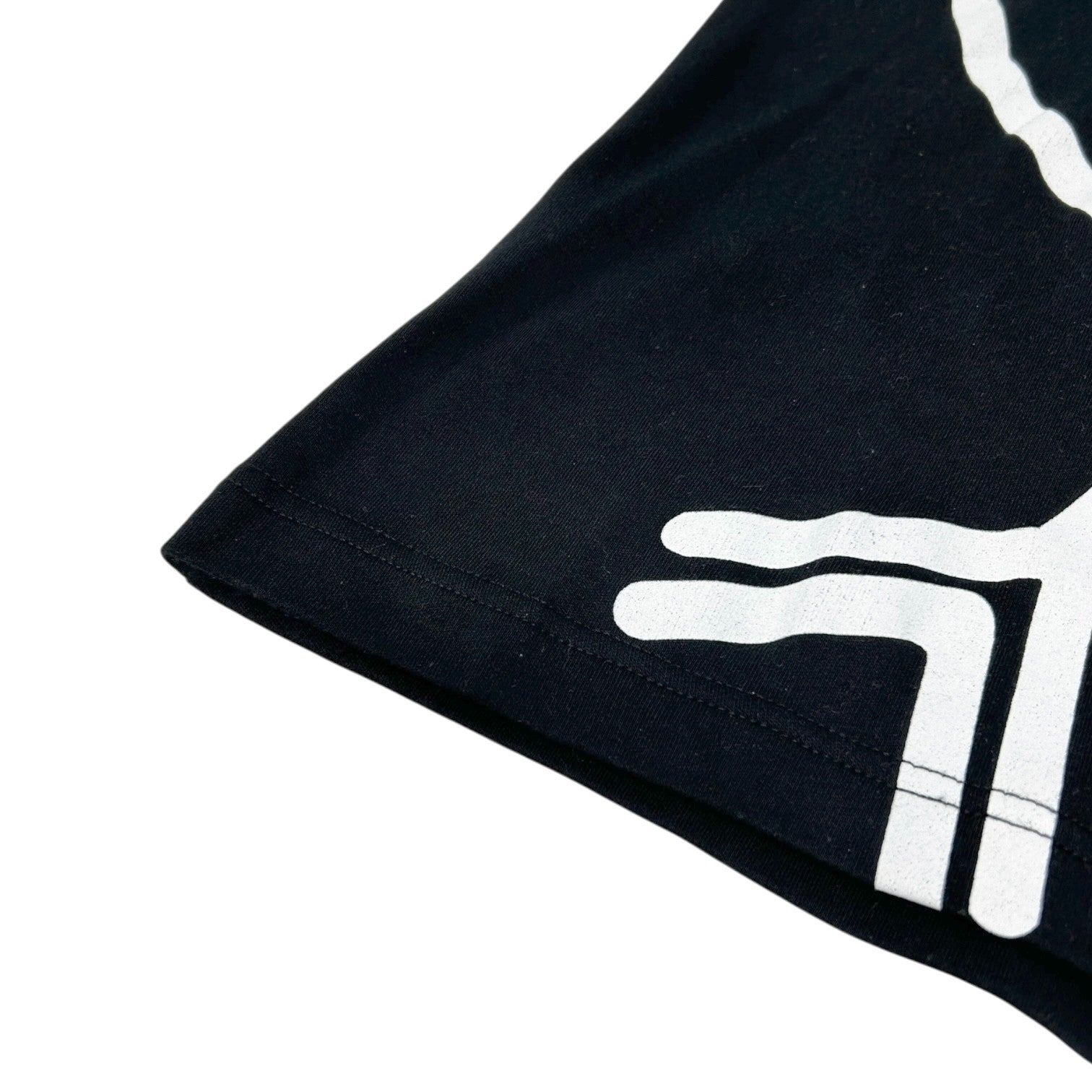 Christian Dior Vintage 2004 Big Logo T-shirts Top #40 Black White Cotton Heart