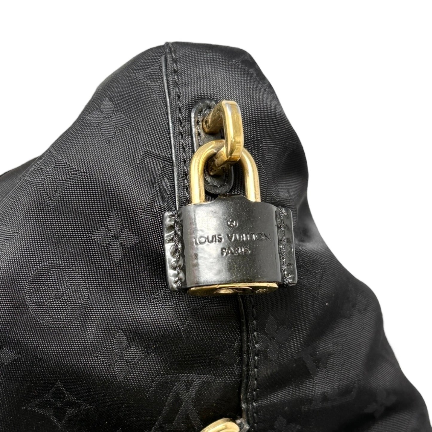 LOUIS VUITTON Vintage Monogram Desire Vertical Lockit GM Tote Bag 2way Black