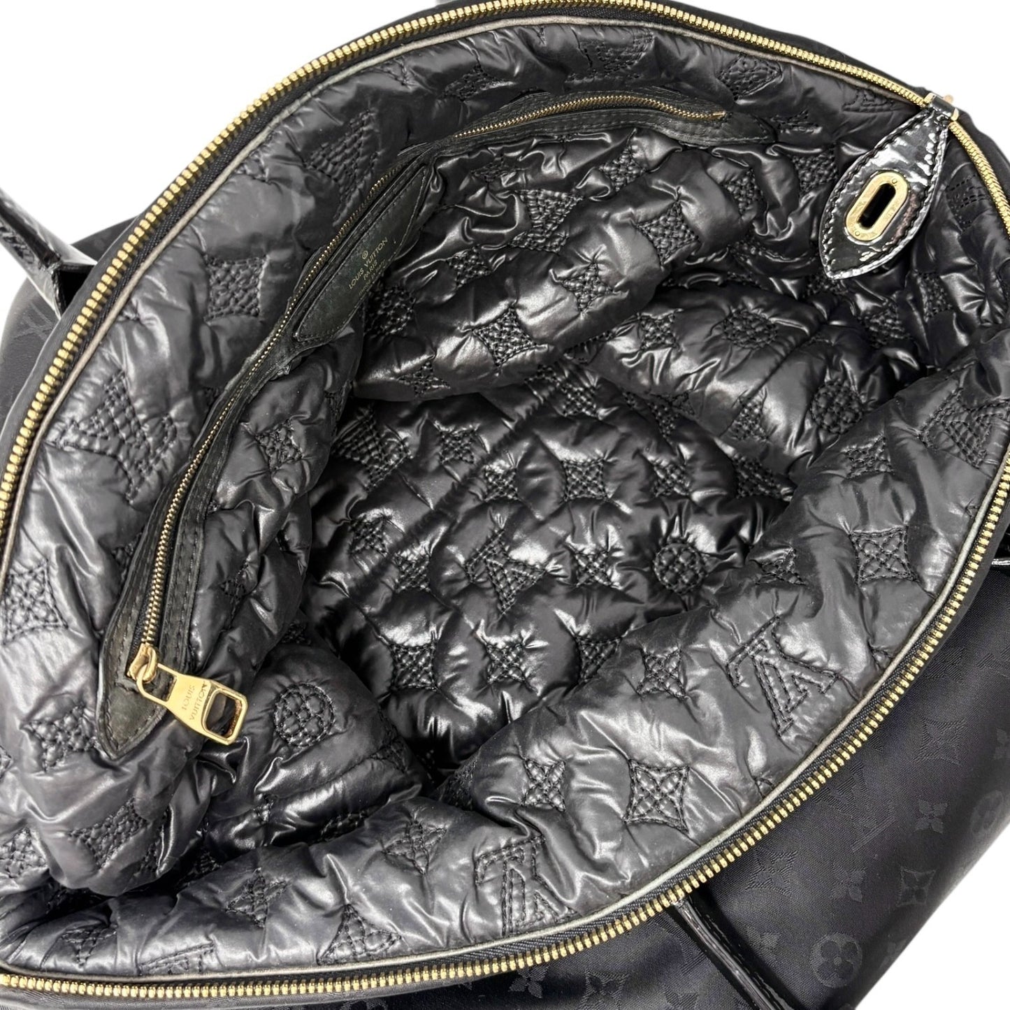 LOUIS VUITTON Vintage Monogram Desire Vertical Lockit GM Tote Bag 2way Black
