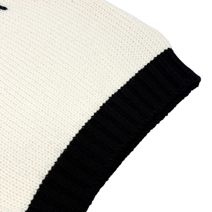 CHANEL Sport Vintage 08A CC Logo Snowflake Knit Turtleneck Sweater #38 901977