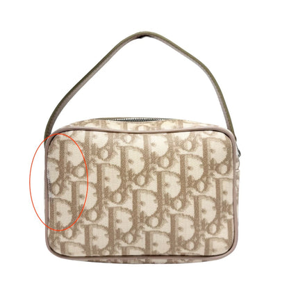 Christian Dior Vintage Trotter Monogram Romantique Mini Bag Beige PVC 902278