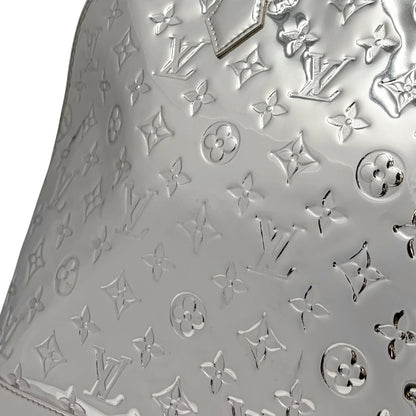 LOUIS VUITTON Vintage LV Monogram Miroir Alma GM Bag Metallic Silver 902368