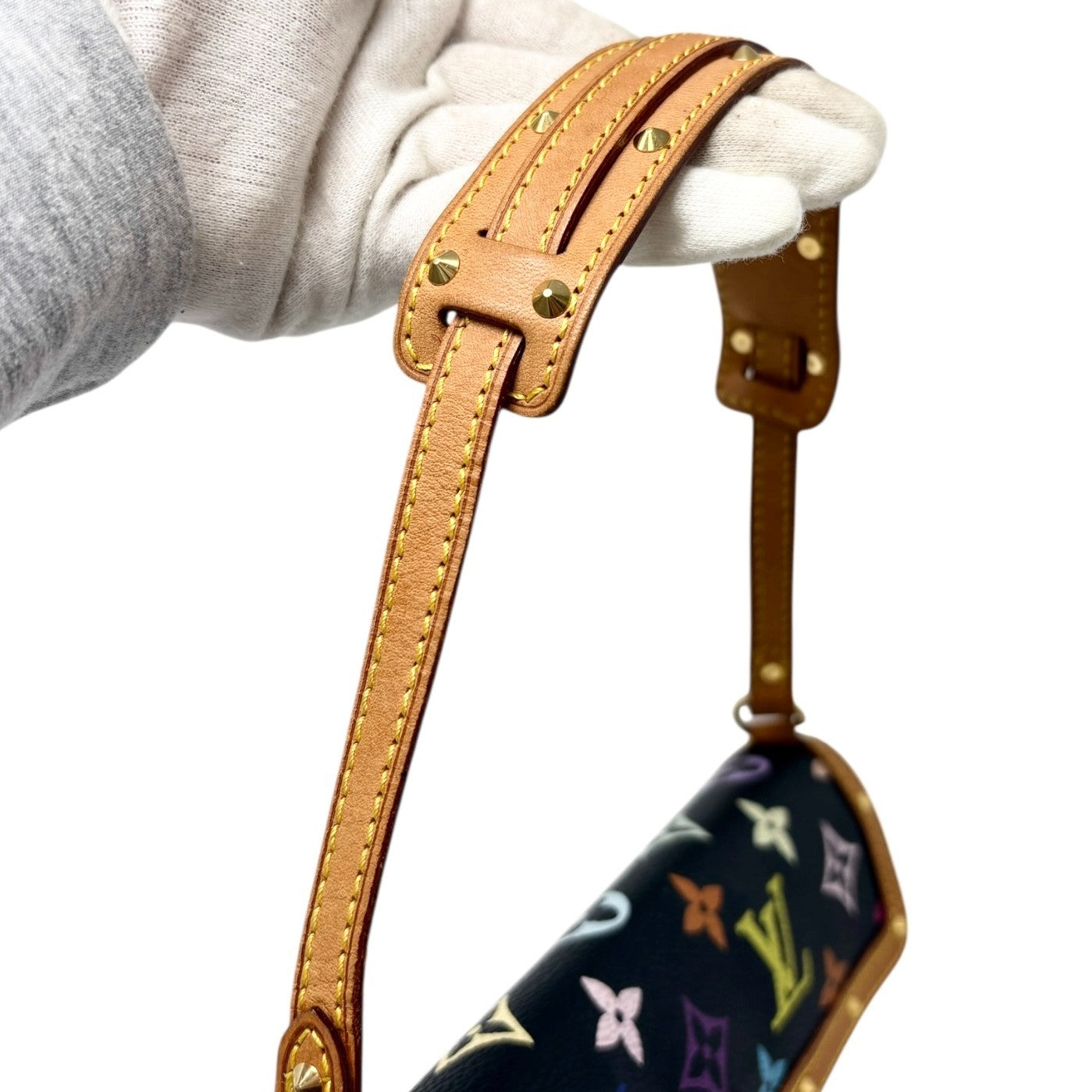 LOUIS VUITTON Vintage Monogram Multicolor Sac Dalmatien Mini Bag Pony Calf Hair