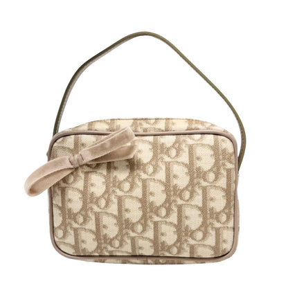 Christian Dior Vintage Trotter Monogram Romantique Mini Bag Beige PVC 902278