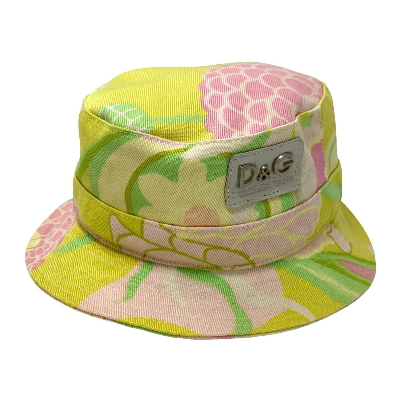 D&G DOLCE&GABBANA Vintage Logo Backet Hat Accessory #L Cotton Multicolor RankAB+