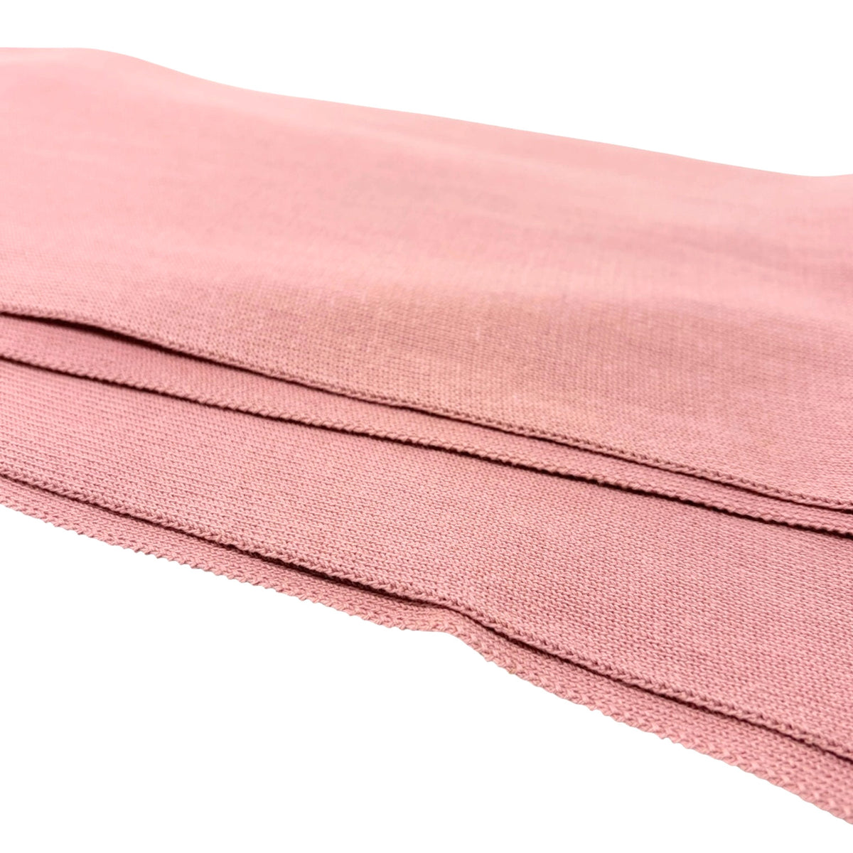 CHANEL Sport Vintage CC Logo Knit Scarf Stole Pink Black Cotton 902918