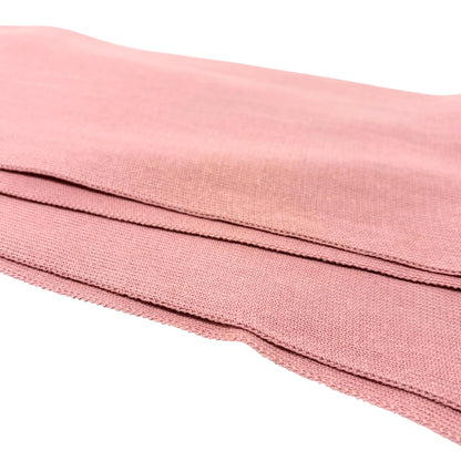 CHANEL Sport Vintage CC Logo Knit Scarf Stole Pink Black Cotton 902918