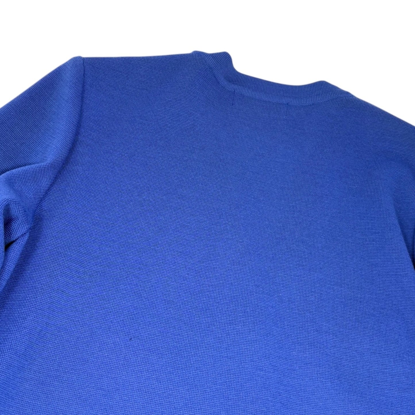 Yves Saint Laurent Vintage YSL Logo Cardigan Top Sweater #M Button Blue