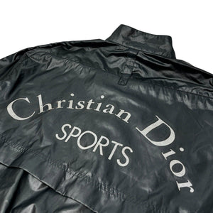 Christian Dior Sports Vintage Logo Jacket #M Charcoal Silver Polyester Rank AB