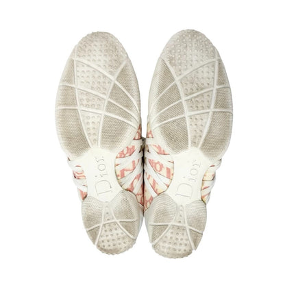 Christian Dior Vintage Trotter Monogram High-top Sneakers #37 Pink White 902257