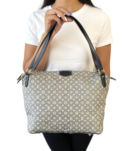 LOUIS VUITTON Vintage Monogram Idylle Ballade Shoulder Bag Dark Blue Canvas