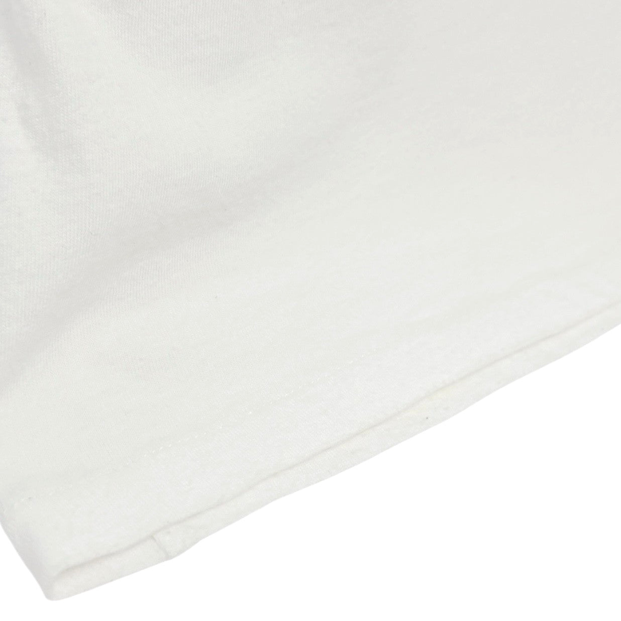 Christian Dior Vintage 2001 Zip T-shirt Top #38 White Cotton Shortsleeve