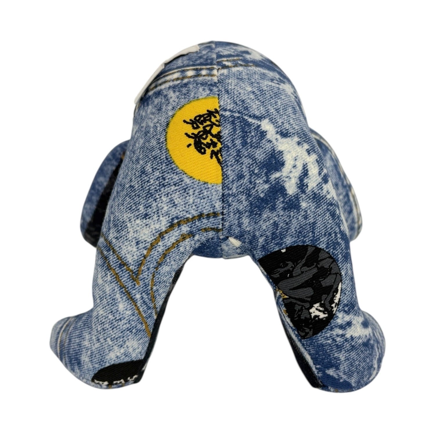 Christian Dior Vintage Baby Dior Teddy Bear Plush Toy Blue Black Cotton