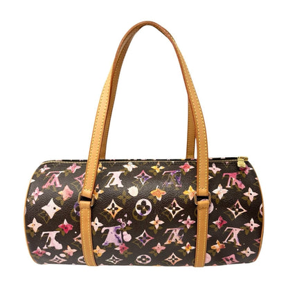 LOUIS VUITTON Vintage M95753 Monogram Watercolor Papillon Shoulder Bag Leather