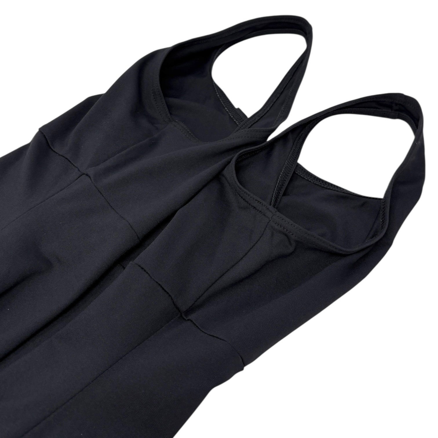 CHANEL Vintage 03C CC Swimwear Mini Dress One-Piece #42 Black White Nylon