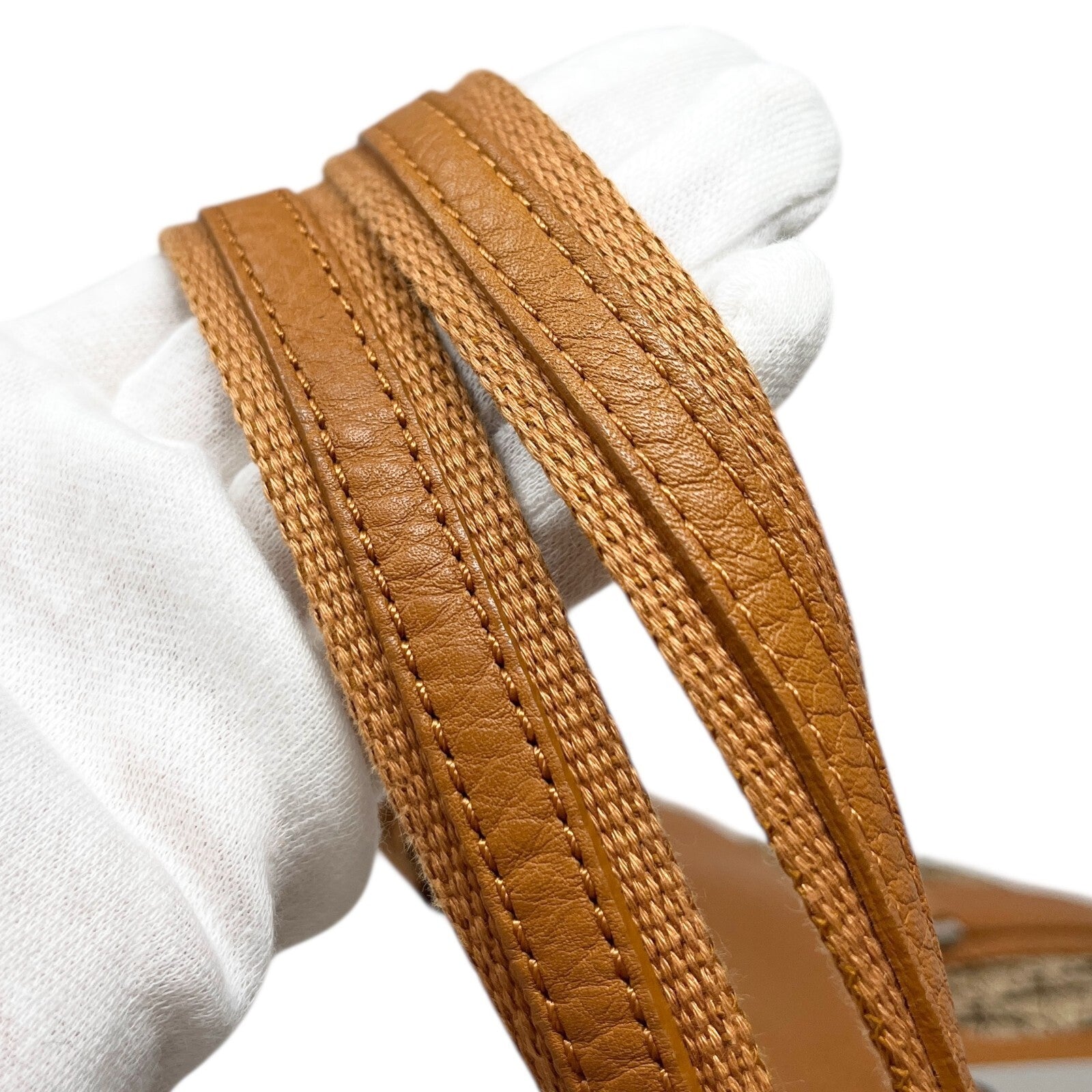 Christian Dior Vintage Trotter Monogram Street Chic Shoulder Bag Beige Canvas