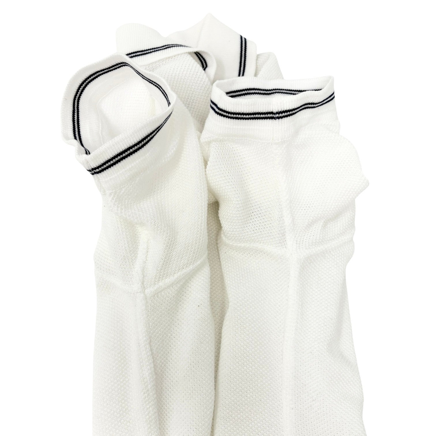 CHANEL Sport Vintage 05P CC Logo Polo T-shirt Top #38 Tennis Racket White Blue