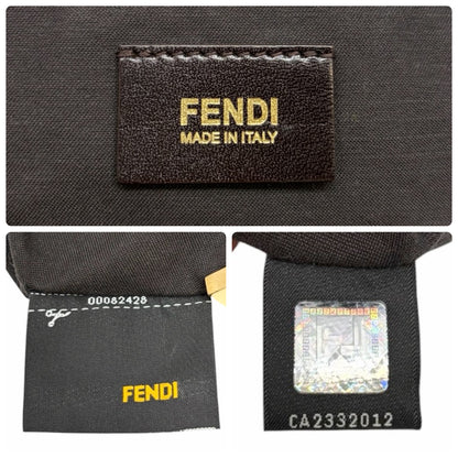 [Exclusive] FENDI Vintage FF Logo Chain Mini Mamma Baguette Bag Red Gold 800806