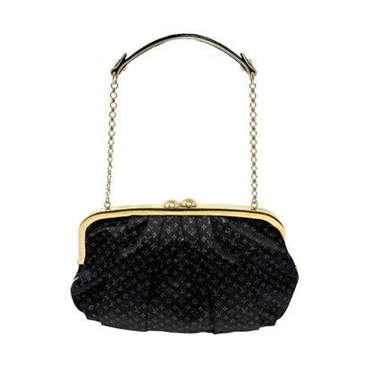 [Exclusive] LOUIS VUITTON Vintage Monogram Aumoniere Mini Bag Black 800801