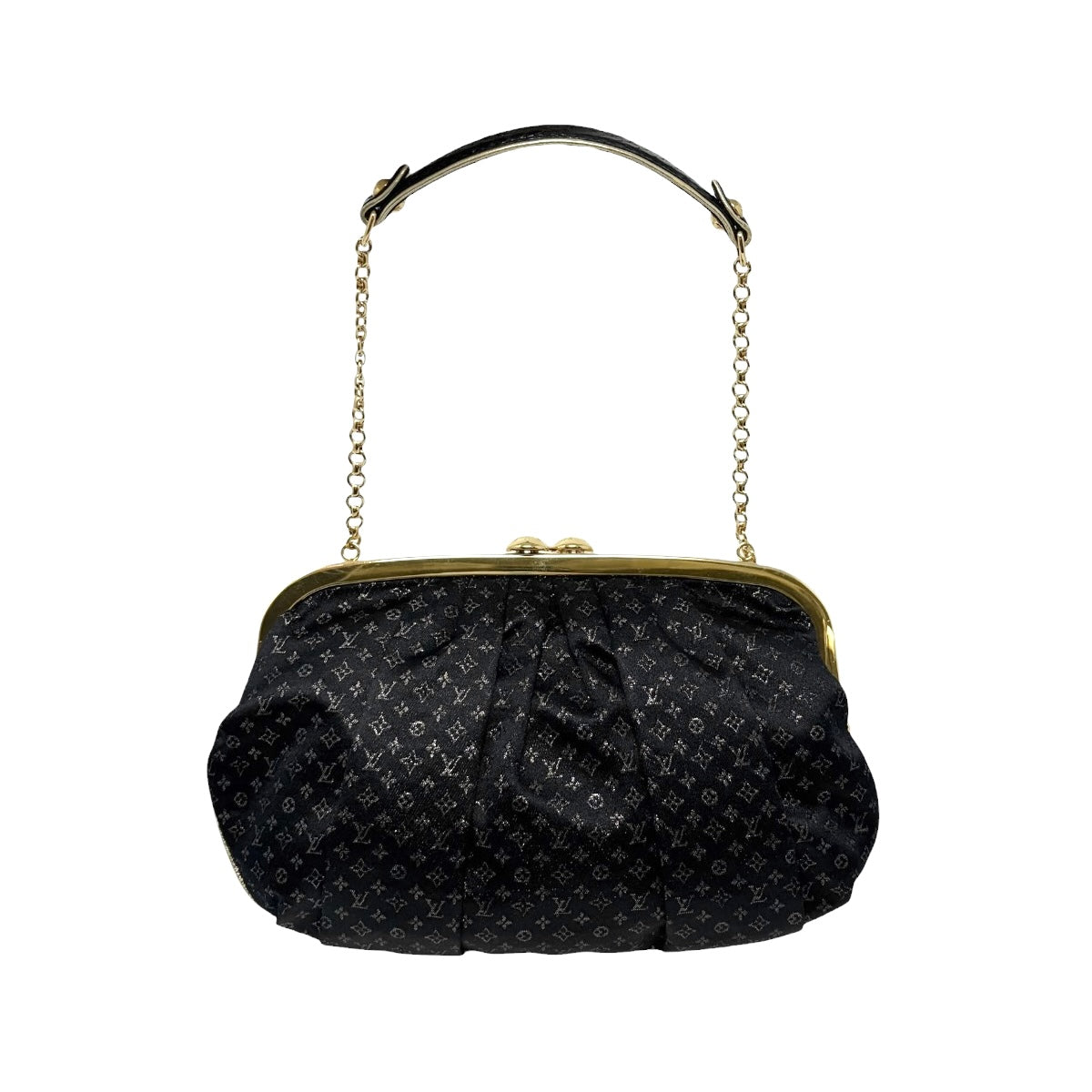 [Exclusive] LOUIS VUITTON Vintage Monogram Aumoniere Mini Bag Black 800801