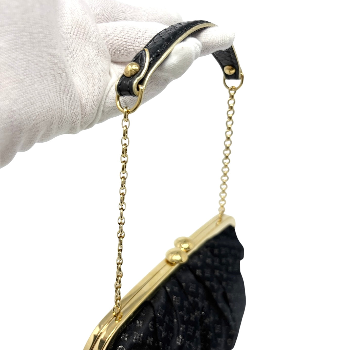 [Exclusive] LOUIS VUITTON Vintage Monogram Aumoniere Mini Bag Black 800801