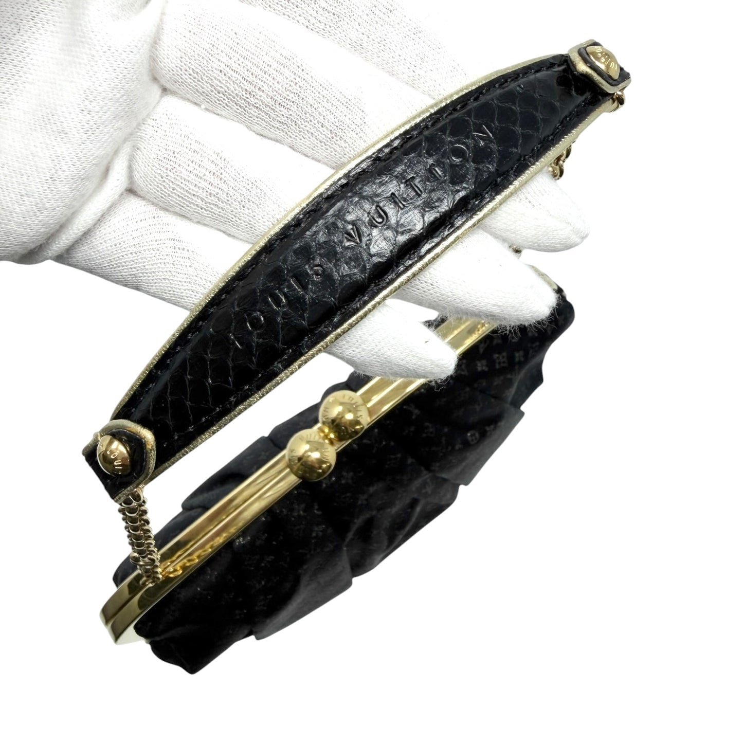 [Exclusive] LOUIS VUITTON Vintage Monogram Aumoniere Mini Bag Black 800801