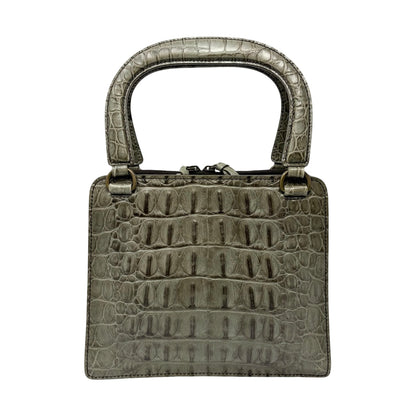 [Exclusive] miu miu Vintage Logo Mini Handbag Bag Khaki Green Leather 800107