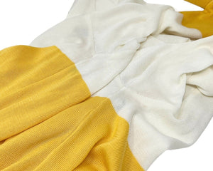 Christian Dior Sport Vintage Big Logo Sweater #L Top White Yellow Cotton RankAB