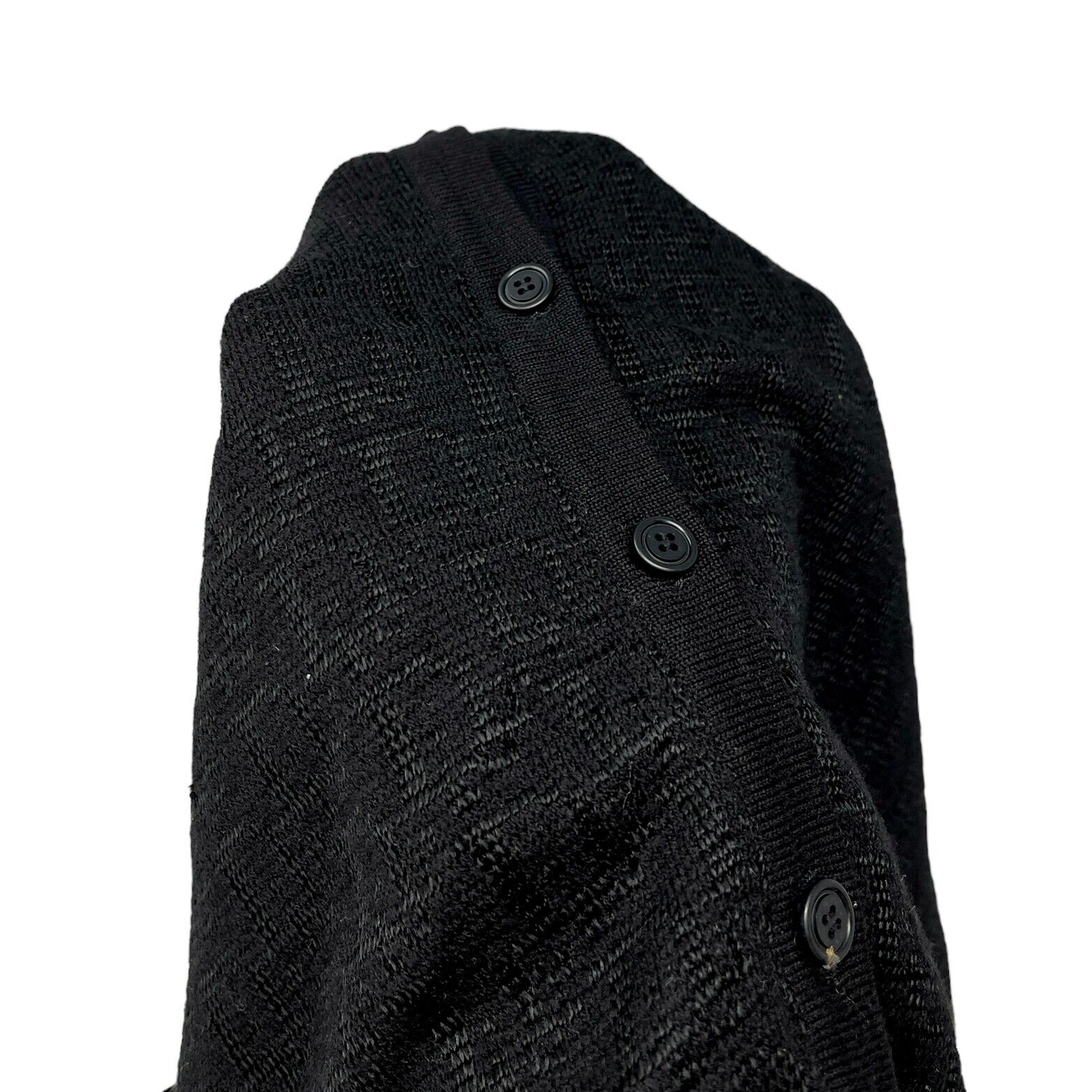 Christian Dior Vintage Trotter Monogram Knit Vest #M Button Black Wool Rank AB+
