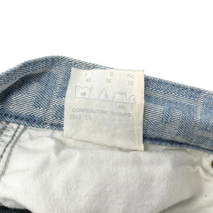 FENDI Vintage Zucca Monogram Denim Pants Jeans #42 Light Blue Cotton Rank AB