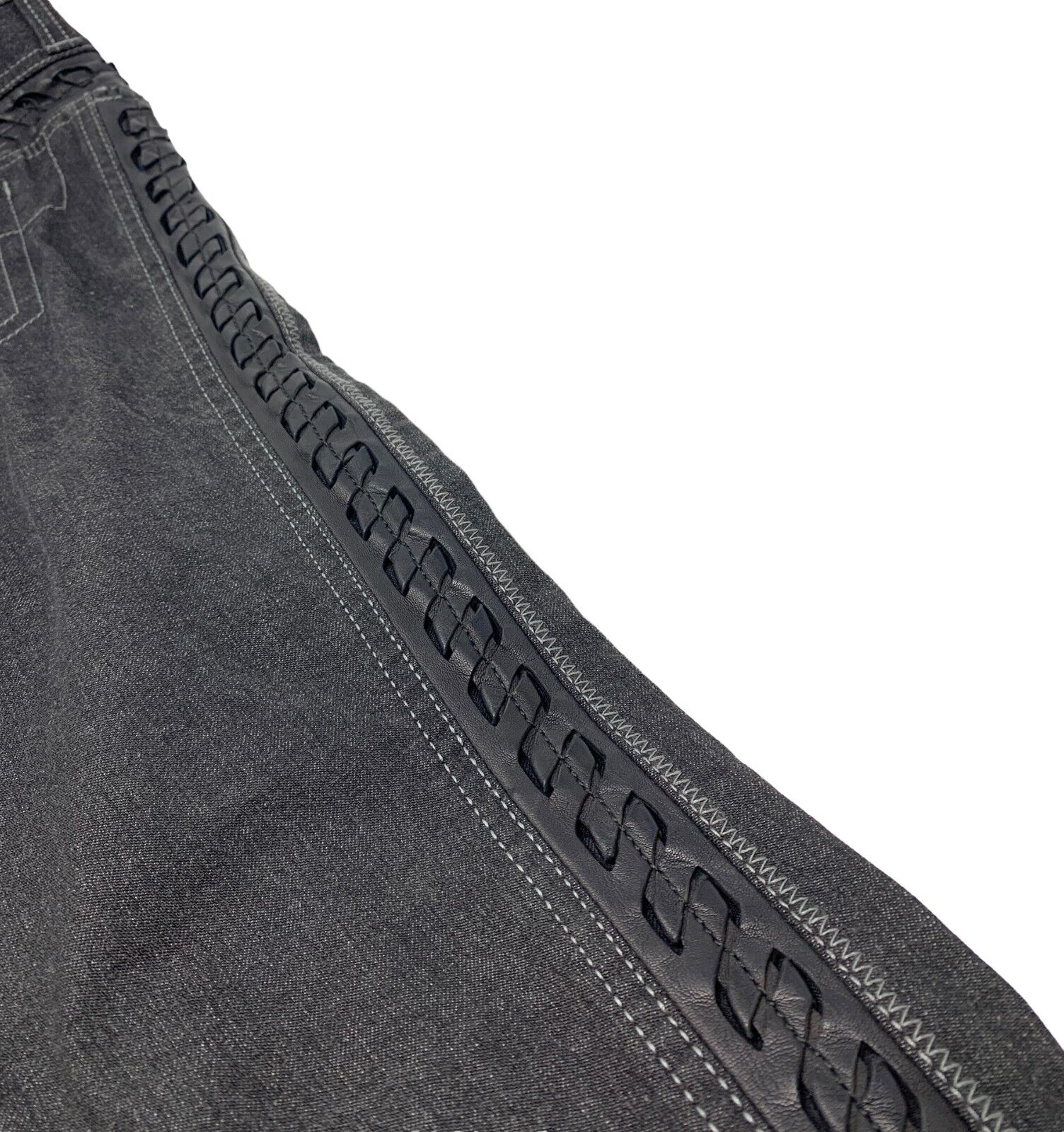 Christian Dior Vintage Logo Button Denim Jeans #I42 Pants Gray Cotton Rank AB