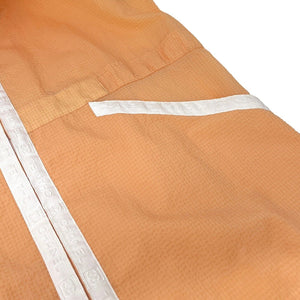 CHANEL Vintage 04C CC Logo Hoodie Long Jacket #36 Sleeveless Orange Zip Rank AB