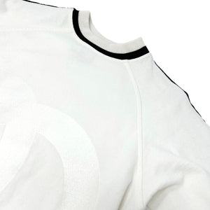 CHANEL Sport 08P Vintage Big Logo CoCo Mark Sweatshirts #42 White Cotton RankAB