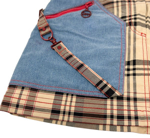 Christian Dior Vintage Galliano Plaid Jacket Skirt Set #40 #34 Brown RankAB