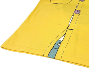 Christian Dior Vintage Logo Long T-shirt #42 Saddle Print Top Yellow RankAB