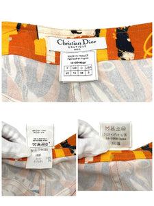 Christian Dior Vintage Logo Galliano Pants #40 Bottoms Orange Cotton RankA