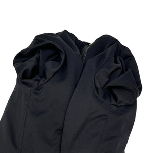 FENDI Vintage FF Logo Reversible Coat Jacket #40 Hoodie Black Faux Fur Rank AB