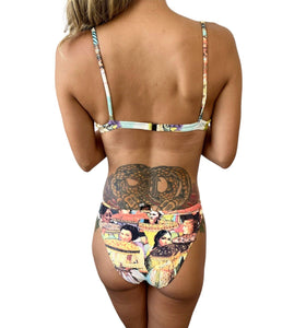 Jean Paul GAULTIER Vintage Swimwear Bikini #42 Swimsuit Multicolor Nylon RankAB