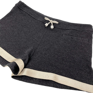 CHANEL Vintage 02A CC Mark Tank Top Shorts Set #36 Gray Beige Cotton Rank AB