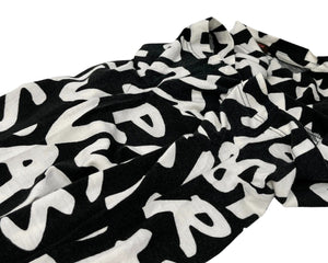 LOUIS VUITTON Vintage Graffiti T-shirt #M Top Logo Black White Modal Rank AB+