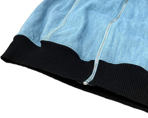 Christian Dior Vintage Logo Lace up Denim Jacket #36 John Galliano Blue RankAB