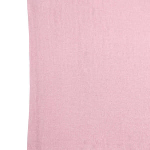 CHANEL Vintage Big CC Mark Logo Stitch Sleeveless Knit Top Pink Cotton Rank AB