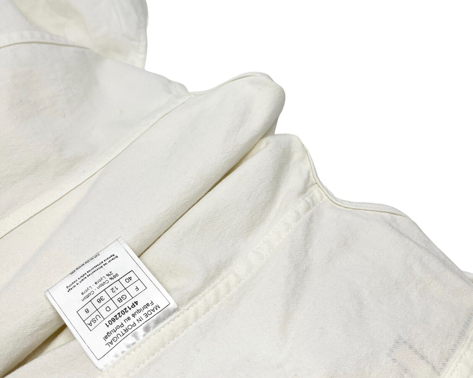 Christian Dior Vintage Logo Vest Pants Set White Cotton Rhinestone Rank AB
