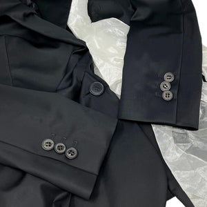 Christian Dior Vintage Trotter Monogram Galliano Jacket #38 Ribbon Black RankAB
