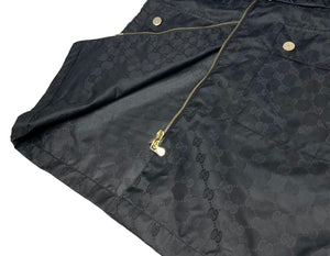 GUCCI Vintage GG Logo Monogram Windbreaker Jacket #XS Black Rank AB+