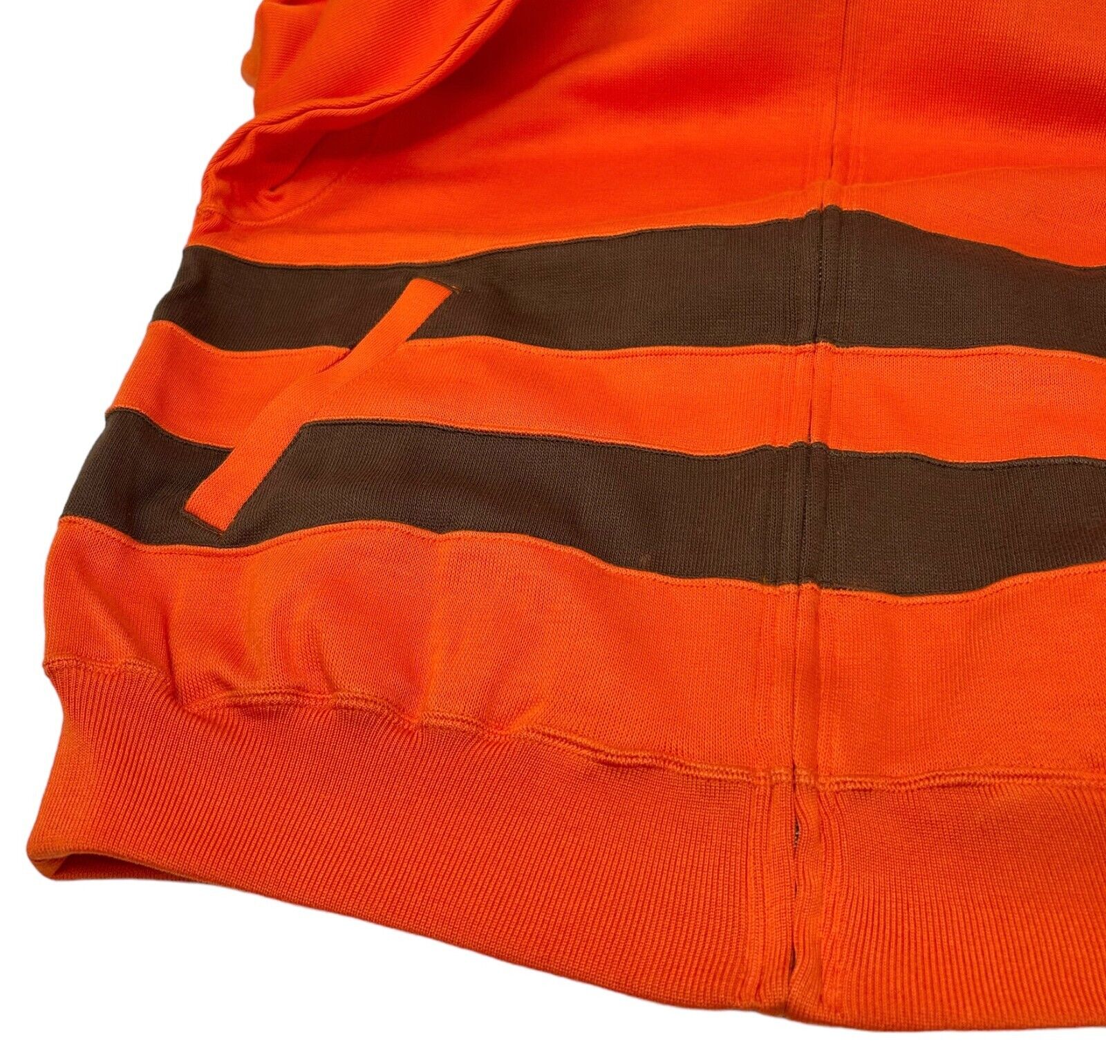 Christian Dior Sports Vintage Logo Hoodie #L Orange Green Cotton Zip Rank AB
