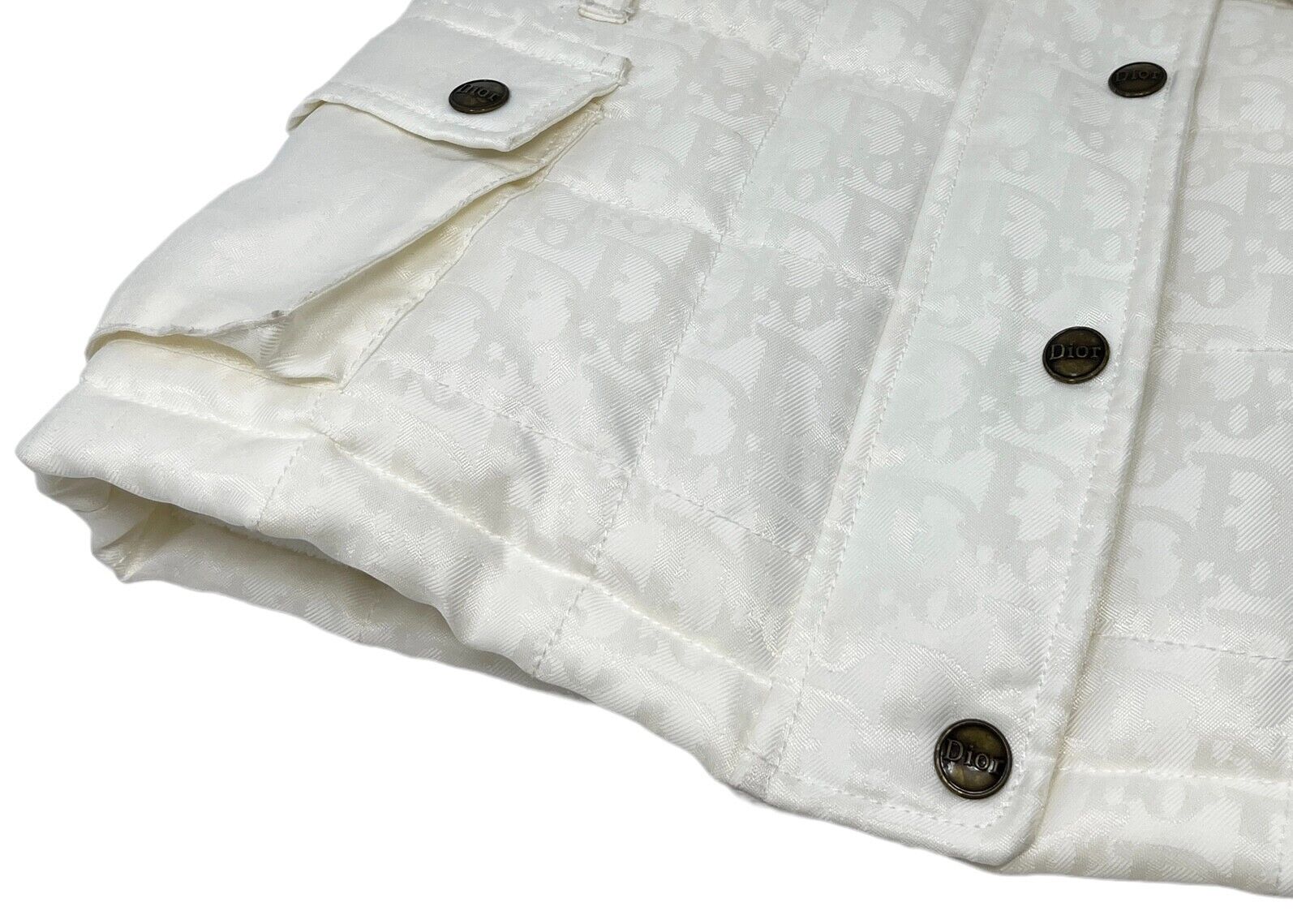 Christian Dior Vintage Trotter Monogram Kid's Jacket #4A 4years White RankAB+