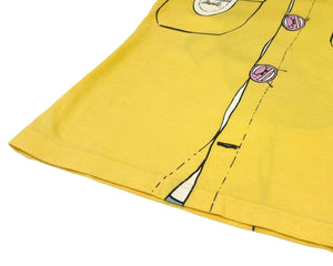 Christian Dior Vintage Logo T-shirt Top #36 Yellow Blue Cotton Rank AB